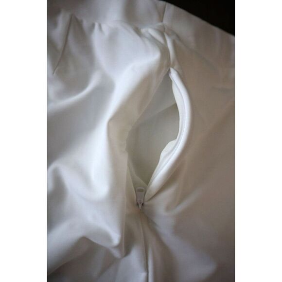 RLX Ralph Lauren Women's Sz M White/Navy 15" Faux-Wrap Stretch Golf Skort - Picture 7 of 11